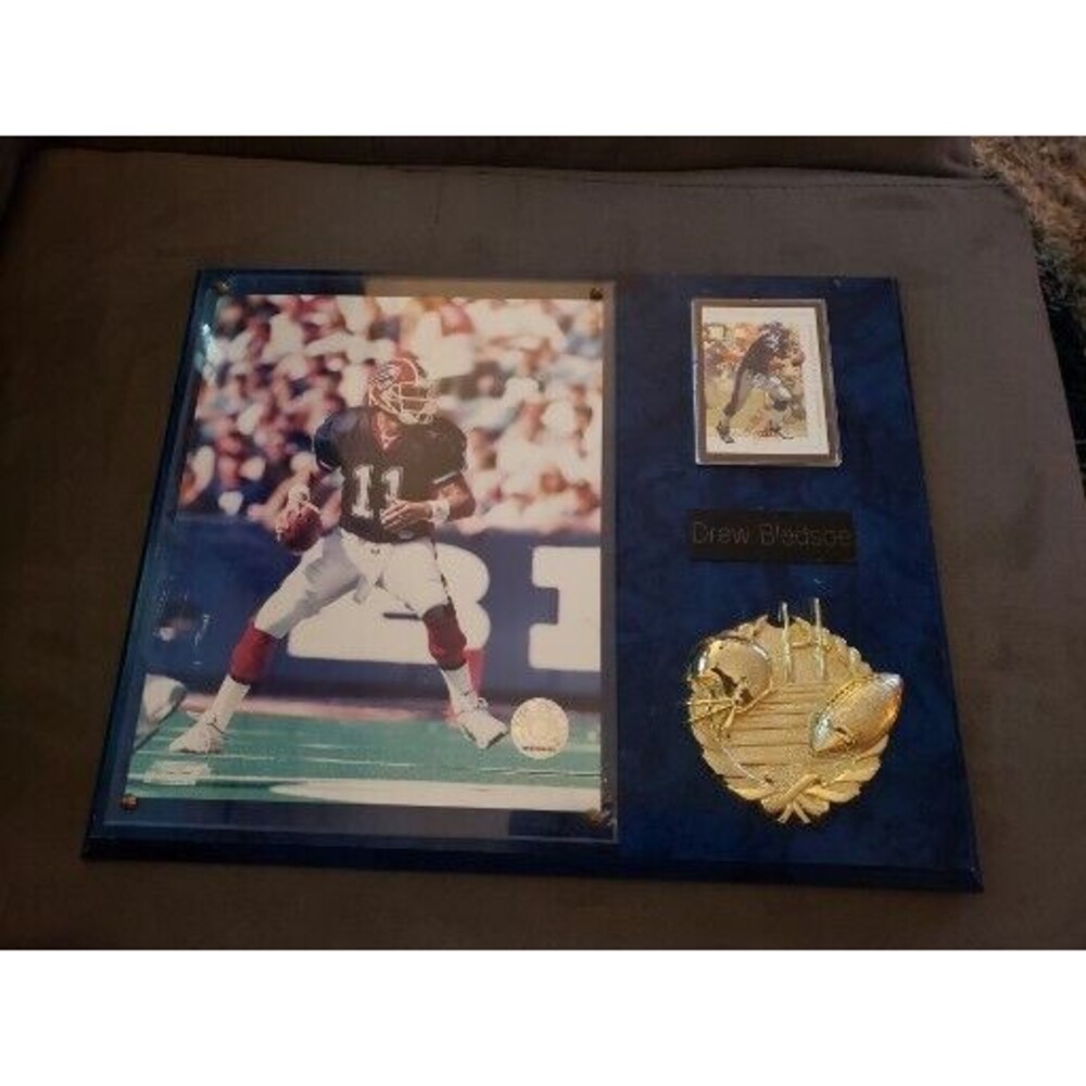 Drew Bledsoe 2002 Buffalo Bills Plaque With Card